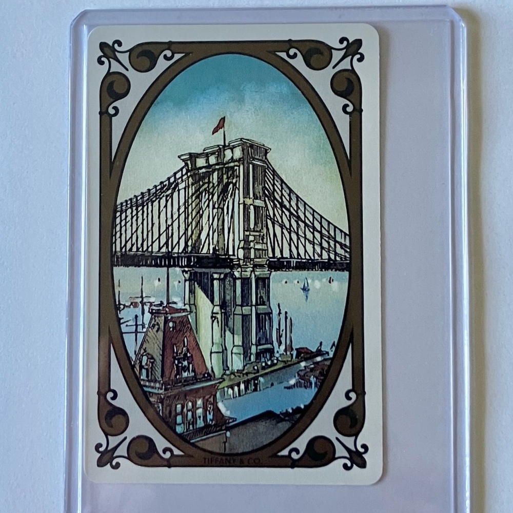 Authentic Vintage Tiffany & Co. New York Playing card, 6 of diamonds